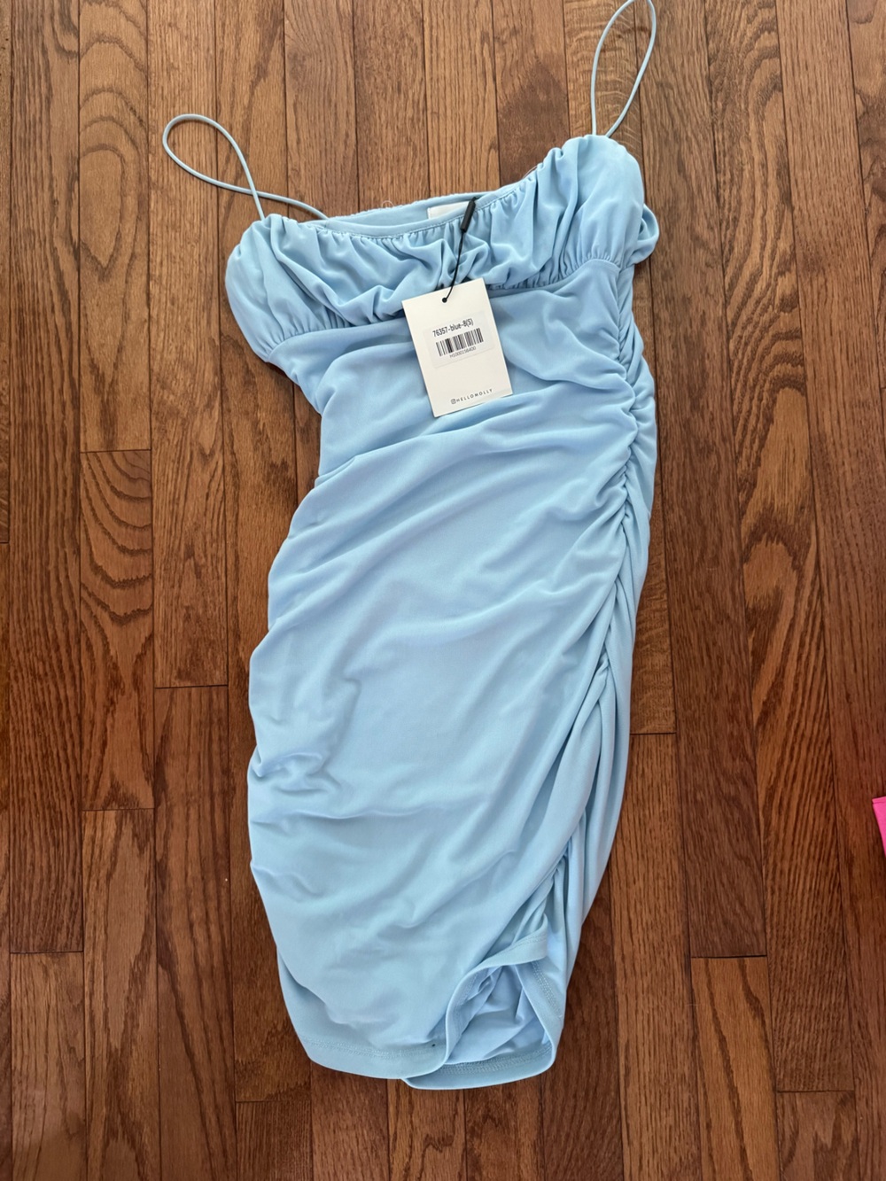 Light Blue Women's Ruched Top - Hello Molly
